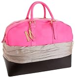 Isaac Mizrahi Medium Dayglo Duffel Bag with Duster,Day-Glo Pink,one size