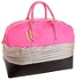 Isaac Mizrahi Medium Dayglo Duffel Bag with Duster,Day-Glo Pink,one size