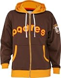 San Diego Padres Mitchell & Ness Line Drive Full Zip Hooded Sweatshirt