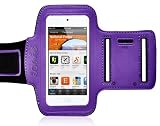 CrazyOnDigital Ionic Active Sport Armband Case for Apple iPod touch 5G (Purple)