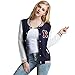 Fancyqube(TM) Women Fashion Stand Collar Baseball Sweatshirt Outwear