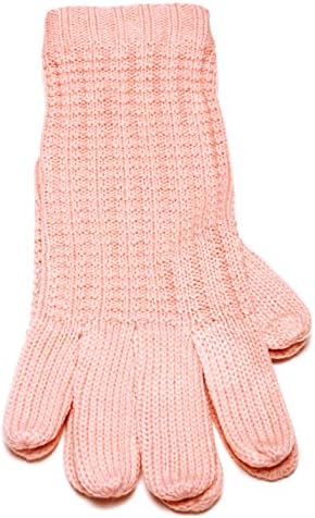 Womens Stretch Fit Knit Gloves (Osfm) (Pink)