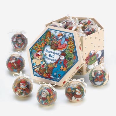 Country Snowman Ornament Box Set