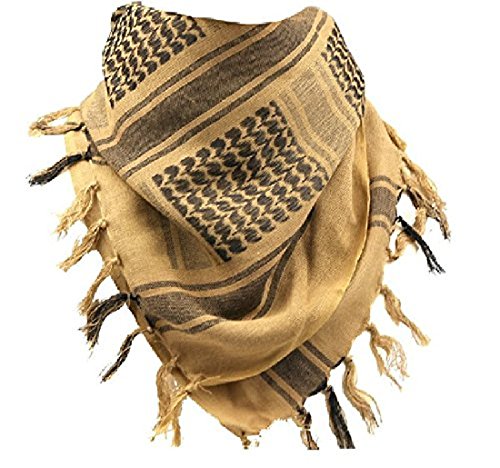 Generic Tactical Desert Shemagh Arab Keffiyeh Neck Scarf Tan