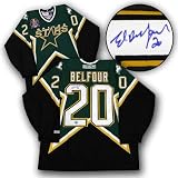 ED BELFOUR Dallas Stars SIGNED 1999 Stanley Cup JERSEY - Autographed NHL Jerseys