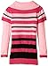 Little Lass Girls' 2 Piece Sweater Set Variegated Stripe