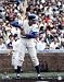 Ernie Banks Autographed Photograph - Chicago Cubs Batting Signed 16x20 Picture
