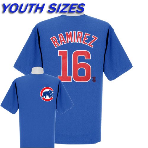 Aramis Ramirez Chicago Cubs YOUTH Player Name & Number T-Shirt by Majestic Athletic Select Youth Size: Medium - 10/12