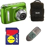 Kodak EasyShare C142 10MP Digital Camera Green + 2GB Memory Card, Case, Car ....