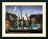 Cignes Refletant des Elephants (Swans Reflecting Elephants), 1937 Framed Art Print