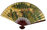 Beautiful Graduation Gift 48 Chinese Decorative Wall Fan Gold Leaf w/ Oriental Landscape Large 51atpTr7e7L. SL160 Beautiful Graduation Gift 48 Chinese Decorative Wall Fan Gold Leaf w/ Oriental Landscape Large