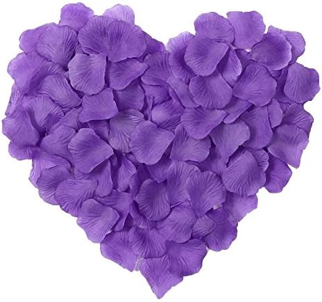 100pcs Rose Petals Artificial Flower Wedding Party Decor Bridal, Purple