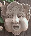 Bee in Your Bonnet CAST STONE Outdoor GARDEN Wall PLAQUE Indoor GREENMAN Decor