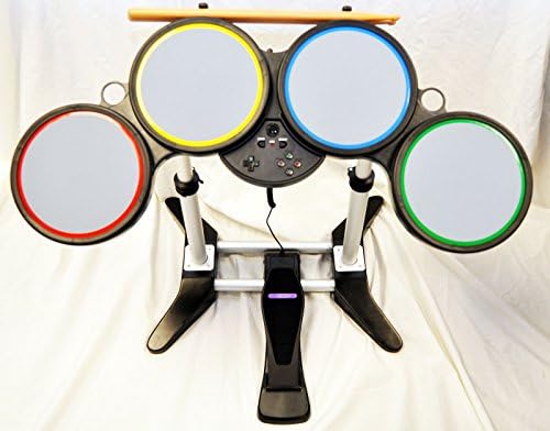 Nintendo Wii ROCK BAND 3 Game Set w/2 GUITARS Wireless Drums Mic bundle