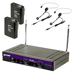 Gemini-Funk VHF 2 x Headset&amp;Tie Clip-Mikrofon-System