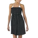 Xhilaration Dot Tube Dress Coverup - Ebony