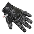 MOTORCYCLE BIKER GLOVES CARBON KEVLAR LEATHER BLACK M
