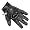 MOTORCYCLE BIKER GLOVES CARBON KEVLAR LEATHER BLACK S