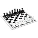 Glass Tables - Black and Clear Glass Chess Set