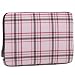 13 inch Pink Plaid Pattern Laptop Notebook Sleeve Slip Case Bag for most of MacBook Acer Asus Dell HP Lenovo Sony