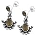 Lovely 1.8 Ct. Smoky Topaz Sterling Silver Dewdrop Dangle Earrings