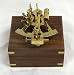 5" Brass Astrolabe Sextant W/ Wooden Box: Nautical Collection
