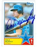 Dale Murphy Autographed/Hand Signed MLB Baseball Card (Atlanta Braves) 1983 Topps #401 All Star