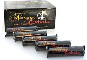 NeverXhale 100pcs 33mm Disk Coal Quick Lighting Chacoal for Hookah