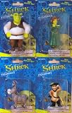Shrek Figurine Set of 4: Shrek, Fiona, Donkey & Puss in Boots