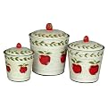 Country Apple Canister Set of 3