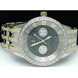 Iced Out Bling Hip Hop Collection Mens Two Tone Watch (HH0195) by Hiphop Collection