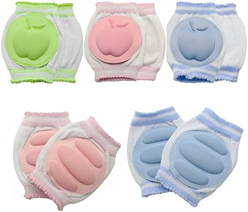 Pack of 6 pairs Multi- Color New Baby Crawling Knee Pad Toddler Elbow Summer style Protection Care Pads 80566L6