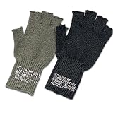G.I. Wool Fingerless Glove - Available in Olive Drab or Black
