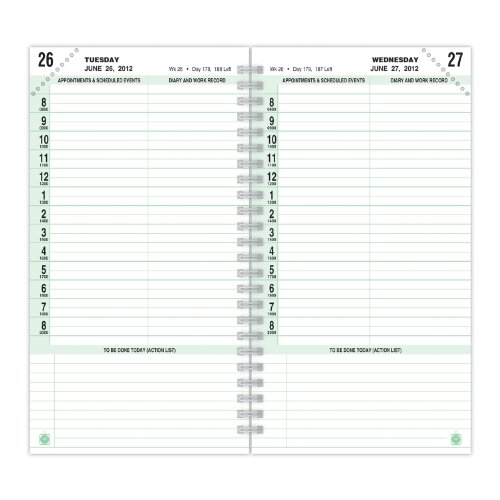 Day-Timer 1-Page-Per-Day Pocket Planner Refill Set, 3.5 x 6.5 Inches, Jan-Dec 2012 (D87020-1201)
