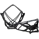 Yaktrax Walker Traction Cleats for Snow and Ice, Black, Medium