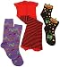 Jefferies Socks Girls  3 Pack Halloween Combination