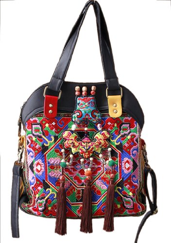 Exquisite Handbag Purse Shoulder Cross Body Vintage Bag 100% Handmade Artwork #140