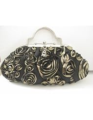 6356 Satin Handmade Evening Handbag Purse Clutch Bag Prom Wedding Handbag by Melissa Design