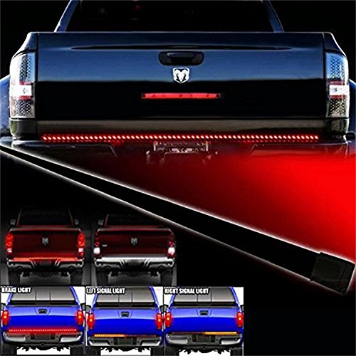 Opar Waterproof 60″ Red/white Tailgate LED Strip Light Bar Truck Reverse Brake Turn Signal Tail for Ford GMC Chevy Dodge Toyota Nissan Honda Truck SUV 4×4 Dodge Ram