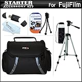 Starter Accessories Kit For Fuji Fujifilm FinePix HS30EXR Digital Camera Includes Deluxe Case + 50" Tripod With Case + USB...