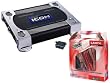 Legacy Powerful Amplifier/Installation Package for Car/Truck/SUV -- LA3000DBK 3000W Mono-Block Class-D Amplifier (Black) + LAMP4 1600W 4 Gauge Amplifier Installation Kit.