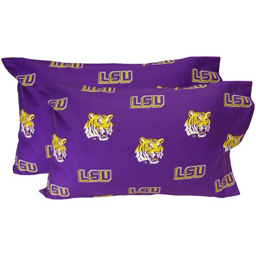 LSU Tigers Purple Standard Pillow Case