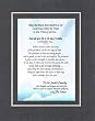[Personalized Poem for Bereavement] May The Peace and Comfort of Our Lord Jesus Christ be Yours in This Time of Sorrow . . .Poem on 11 x 14 inches Double Beveled Matting