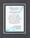 [Personalized Poem for Bereavement] May The Peace and Comfort of Our Lord Jesus Christ be Yours in This Time of Sorrow . . .Poem on 11 x 14 inches Double Beveled Matting