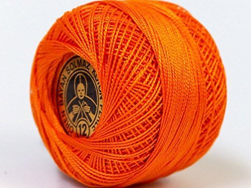 Oren Bayan Cotton Perle 12 #143 Dark Orange 100% Cotton Thread - 5 Gram