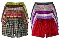 Three Assorted Madras Silk Boxers by Royal Silk - M (33-34")