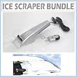 Heated Ice Scraper and Hot Key Set with Windshield Cover Protector