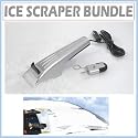 Heated Ice Scraper and Hot Key Set with Windshield Cover Protector