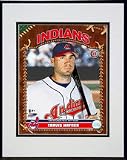Travis Hafner 2007 Studio Plus Double Matted 8 x 10 Photograph in Black Anodized Aluminum Frame