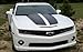 Front Bowtie Overlay Decal - 2010-2013 Camaro - (Color: Black with Red Outline)